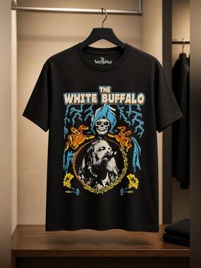 NWT Unisex The White Buffalo Jake Smith Concert Tee Reaper Freight Train - L